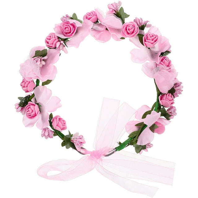 Shisuyan Couronne de Fleurs Coiffe de Mariage Bandeau de Mariée Coiffe Florale