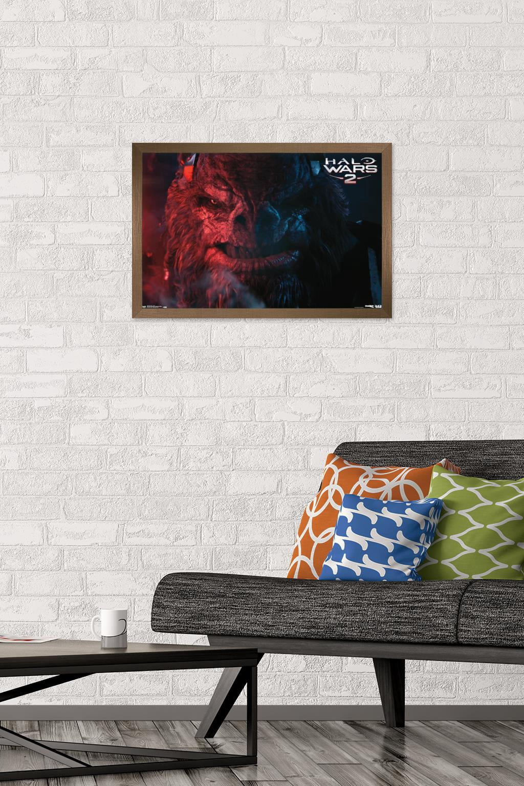 Halo: Halo Wars 2 - Villain Wall Poster, 14.725" x 22.375", Framed