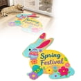 thumbnail image 1 of Easter Bunny Welcome Mat Absorbent Non- Durable Velvet Rug Modern Design Indoor Floor, 1 of 6