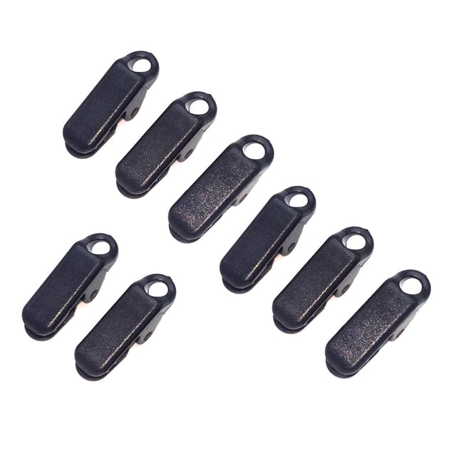 EeaseCA 8 Pcs Clamp Tarp Clips Awning Clamp Set Tent Snaps Camping Clamp Clips Tent Tighten For Outdoors (Black)