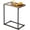 Light Brown, variant on C-Shaped End Table, Small Side Tables for Sofa, Wide Couch Table That Slide Under, Laptop Snack Table for Living Room, Bedroom, Home Office