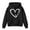 A-Black222, variant on JAJAHO Sweatshirt For Little Big Girls Oversized Heart Print Valentine's Day Shirt Casual Hoodie Pullover Cozy Tops