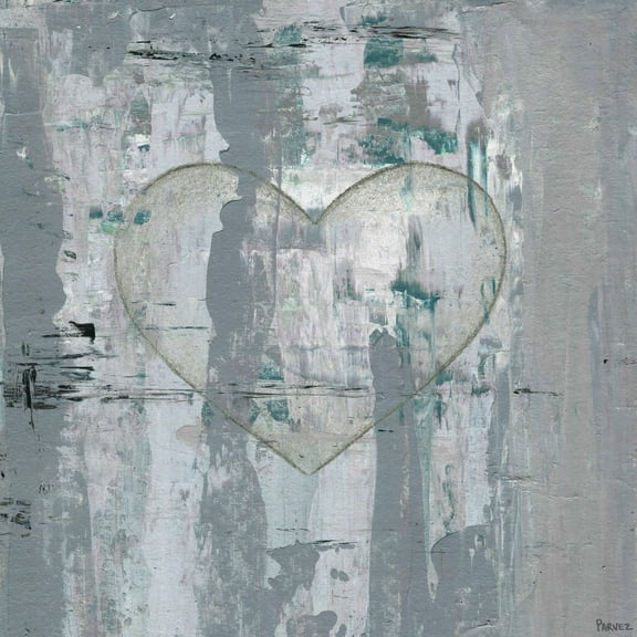 Painted Heart Painting Print on Wrapped Canvas