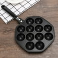 thumbnail image 4 of Takoyaki Maker Molde para hornear Takoyaki Pan Aleación de aluminio Antiadherente 12 cavidades Placa de parrilla de pulpo para cocina, 4 of 9