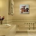 thumbnail image 2 of Stupell Industries Dachshunds in the Tub Pet Dog Bathroom Painting Canvas Wall Art Design by Lucia Heffernan, 24" x 24", 2 of 6