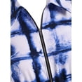 thumbnail image 2 of Rosegal Women's Plus Size Drawstring Full Zip Tie Dye Plus Size Skirted Shirt, 2 of 5