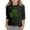 1Black43, variant on Girl's T-Shirts St Patricks Day Printed Three Quarter Sleeved Crewneck T Shirts Streetwear Comfort Fit Tee Shirt Lounging Trendy Breathable Tops