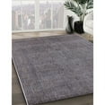 thumbnail image 2 of Ahgly Company Indoor Square Mid-Century Modern Carbon Gray Oriental Area Rugs, 3' Square, 2 of 6