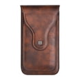 thumbnail image 1 of Funda de teléfono de piel sintética para hombre con clip para cinturón y bolsillo magnético. marrón 05, 1 of 9