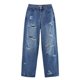 thumbnail image 5 of WILLBEST Jeans Mujer Pantalones Vaqueros Holgados de Pierna Ancha y Cintura Alta para Mujer, Cómodos, Informales, para Uso Diario En Verano y Otoño. Mediana, 5 of 8