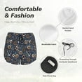 thumbnail image 4 of Daiia Nautical Pattern Women's 2 in 1 Running Shorts - Lightweight Athletic Workout Gym Yoga Shorts Liner with Phone Pockets-Medium, 4 of 7