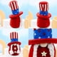 thumbnail image 3 of 2 Pcs Independence Day Home Decoration Round Hat Stars and Stuffed Faceless Dwarf Dolls Child Toy G, 3 of 5