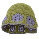 thumbnail image 1 of Gorro de pescador tejido de algodón con circunferencia de la cabeza de 56-58cm, gorro de lavabo tejido hueco, protector solar de verano para mujer, 1 of 5