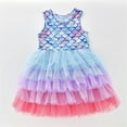 thumbnail image 7 of ATAIKU Little Girls Tulle Dress Mermaid Tutu Birthday Party Dresses Kids Formal Photo Shoot Summer Clothes 3-7T, 7 of 7