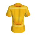 thumbnail image 3 of Uemuo Yellow Lemon Printed Women's Classic V-Neck T-Shirt - Soft, Breathable, Moisture-Wicking, Perfect for Casual, Office, Travel, and Everyday Wear-XX-Large, 3 of 5