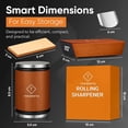 thumbnail image 3 of UYGDUY-Rolling Knife Sharpener Kit, N45 Magnetic Razor-Sharp Knife Sharpening Kit with 15° & 20° Base, Kitchen Knife Sharpener Set with 400 Diamond and 1000 Ceramic Discs Ideal Gift, 3 of 4