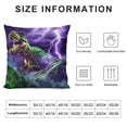 thumbnail image 5 of Orinice Dinosaur Lightning Mountain Graphic Decorative Throw Pillow Cover for Home Couch Living Room Bed Sofa Square - Pack of 1 24x24in, 5 of 5