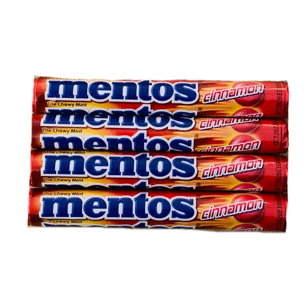 Mentos Cinnamon Flavored Chewy Mints Cinnamon Mints Pack of 4