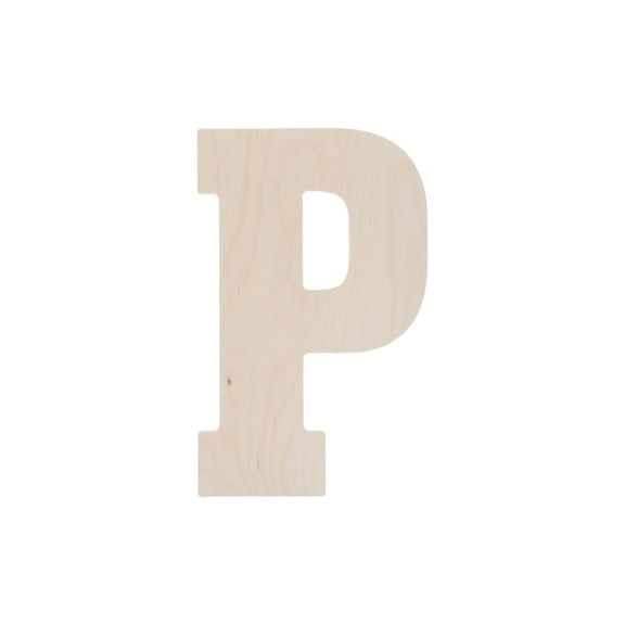 Good Wood By Leisure Arts Letter 13" P, Wooden Letters, Wood Letters, Wooden Letters Wall Decor, Large Letters 13 Inch, Small For Crafts