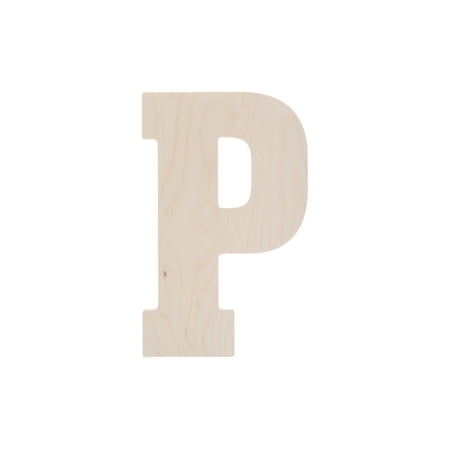 Good Wood By Leisure Arts Letter 13" P, Wooden Letters, Wood Letters, Wooden Letters Wall Decor, Large Letters 13 Inch, Small For Crafts