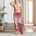 thumbnail image 2 of Sikiie Striped Meat Pajama Pants Men, PJ Bottoms, Sleep & Lounge Pants-Medium, 2 of 6