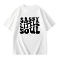 thumbnail image 5 of Girls Short Sleeve Tops Letter Loose Soft Summer Clothes for Teen Girls School Girls Boys T-Shirt Girls T Shirts 3-4 Years, 5 of 6