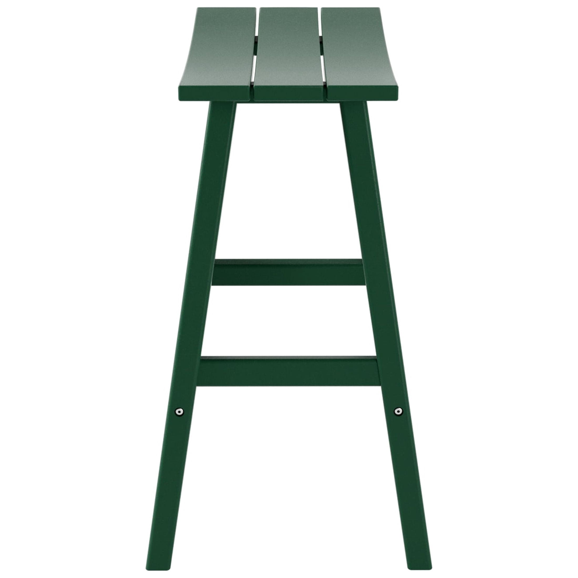 WestinTrends Malibu HDPE Outdoor Patio 29" Bar Stool Saddle Seat (Set of 2), Dark Green