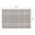 thumbnail image 4 of Unique Bargains Placemat Set of 6 for Dining Table Decor Washable Table Placemat Khaki, 4 of 7