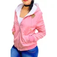 thumbnail image 4 of Chamarra Bomber Afelpada Forro En Peluche Suave Calientita, 4 of 8