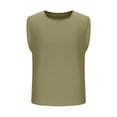 thumbnail image 4 of Mens Big and Tall Tank Tops, Sleeveless Shirts for Men Lightweight Casual Cotton Linen Solid Color Crewneck Workout Dressy Blouses, 4 of 6
