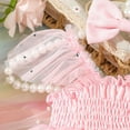 thumbnail image 5 of ameIAEA Infant Baby Girl Summer Clothes Ruffle Sleeve Mesh Tulle Romper Dress + Headband Newborn Outfits, 5 of 6