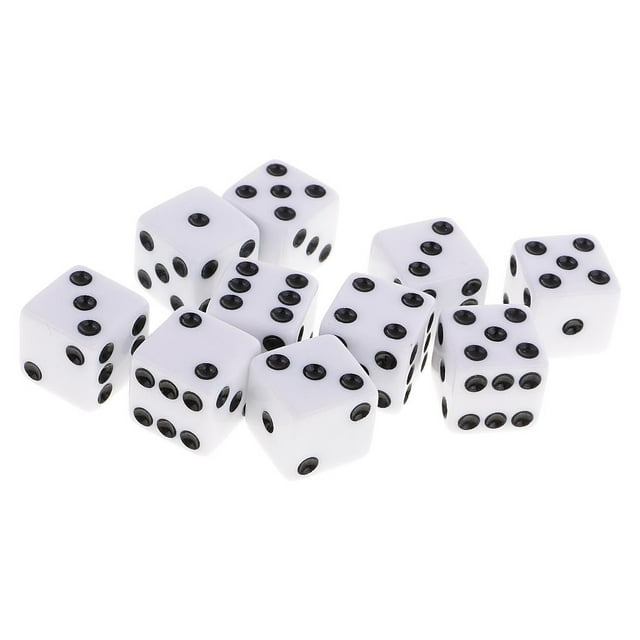 Juego de Dados de Juego de Mesa Zulema 10 Uds D6 Multicolor