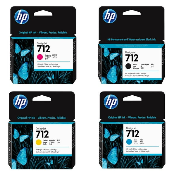 Cartucho de tinta HP 712 cian de 29 ml original para T650, T630, T230
