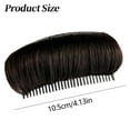 thumbnail image 3 of Comb Clip Sponge Bun - Hair Padding Accessory for Women Girls, DIY Hairstyle Tool, Soft Lightweight High Temperature Fiber, Secure Fixed Fork, Hair Volumizer, Dark Brown, Easy Use, Makeup Organizers, 3 of 7