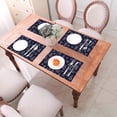 thumbnail image 6 of XMXT Woven Placemats Set of 1, Christmas Tree Decorations Stain Resistant Table Runner Anti-Skid Place Mats for Dining Table, 12 x 18 inches, 6 of 6