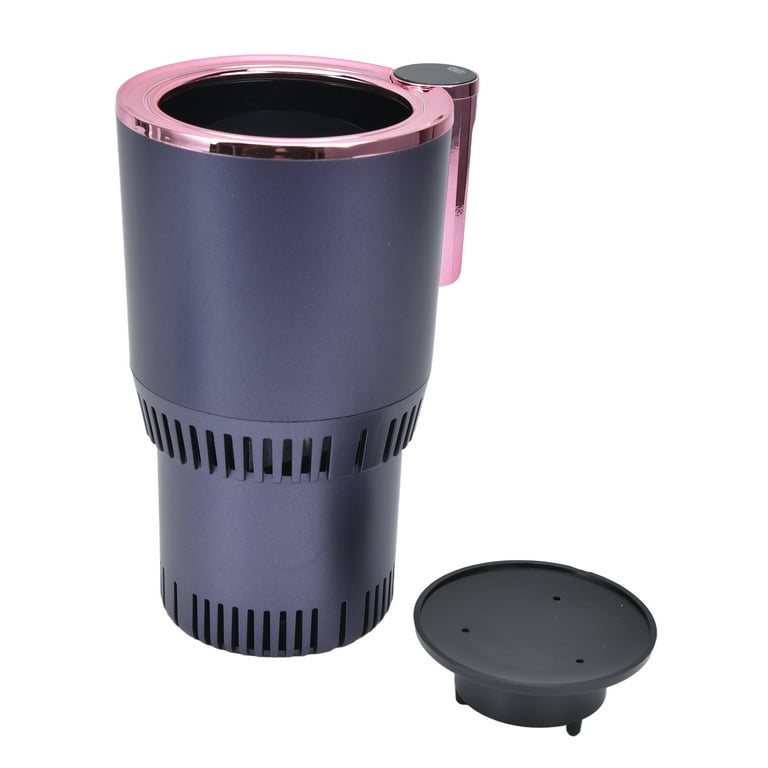 Mgaxyff Car Cup Dark Purple 12V Smart Car Water Bottle Milk Mug Warmer