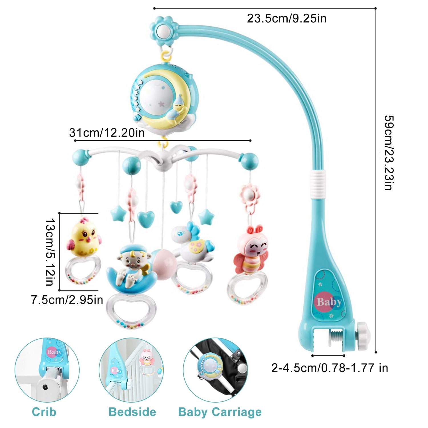 Let's Make Dropshipping Baby Rattles Crib Mobiles Toy Bed Bell