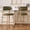 Green Seat / Wood Grain Metal Legs, variant on Bar Stools with Back Sets of 2, LEGAHOME 26"Counter Height Bar Stool, Modern Farmhouse Upholstered Bar Stool Chairs Set of 2 with Curved Back & Wood-Grain Metal Legs for 34"-39" Kitchen Island