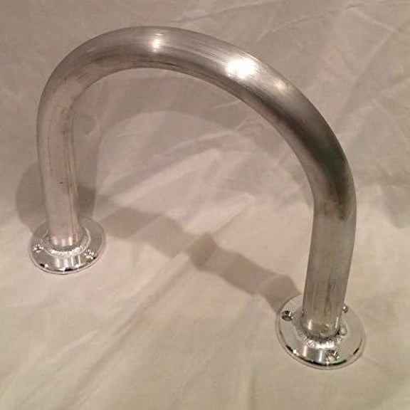 12" (H) x 13" (W) Aluminum Handrail - Safety Grab Bar for Marine, Docks, Decks, Boats, Pools, Hot Tubs