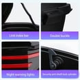 thumbnail image 3 of Motorcycle Top Case, Daily Tail Box Trunk, Waterproof Luggage Storage Carrier, Lockable Motorcycle Storage Box Carrier With Mounting Hardware For Electromobile, 3 of 6