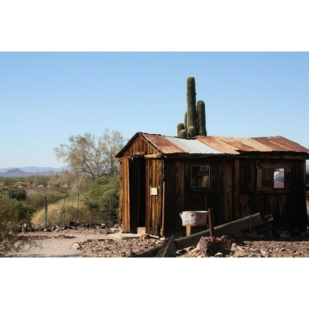Canvas Print Castle Dome Arizona Ghost Town USA Quartzsite Stretched Canvas 10 x (Best Ghost Towns In Arizona)