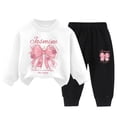 thumbnail image 4 of TAmten Girls Outfit Sets 2 Pieces Long Sleeve Pullover Printed Girls Clothing Sets Size 2-3 Years, 4 of 4