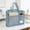 Gray-GY, variant on Travel Backpack Drawstring Art Bag Mesh Zippered Large Capacity 17.40x13.19in A3 Storage Organizer School Tutoring Green