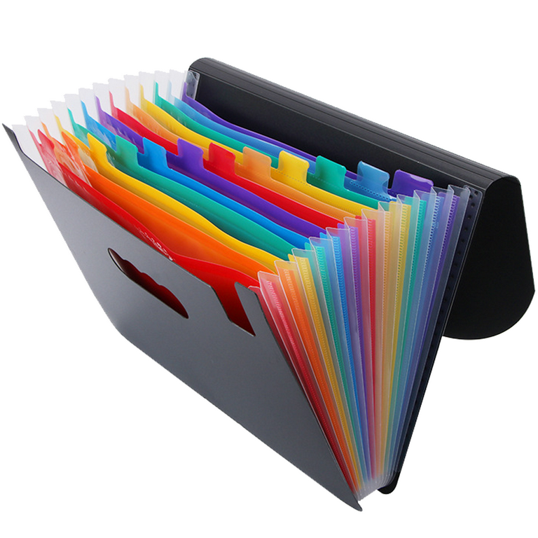 Plastic Expanding Accordion Folders, Letter Size Portable Document