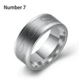 thumbnail image 3 of Anillo de acero inoxidable Unisex patrón de anzuelo superficie Irregular joyería de pesca regalos decoración de la boda del Día del Padre Ropa, zapatos y accesorios Miscelánea color acero siete Minnieouse AP014749-02, 3 of 6