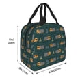 thumbnail image 3 of Lsque Machine Pattern Lunch Bag Women/Men Insulated Lunch Box,Small Leakproof Cooler Food Lunch Containers Reusable High Capacity Lunch Tote Bags, 3 of 6