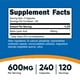 thumbnail image 2 of Ácido Alfa Lipoico Nutri Cost 600 mg 240 Cápsulas, 2 of 4