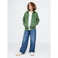 thumbnail image 2 of Buzo con capucha GAP para niños con logo y cierre completo verde talle S, 2 of 4