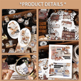thumbnail image 5 of 160 PCS Vintage Stickers Scrapbook DIY Craft Supplies -Adhesive Sticker Pack for Junk Journal New, 5 of 7