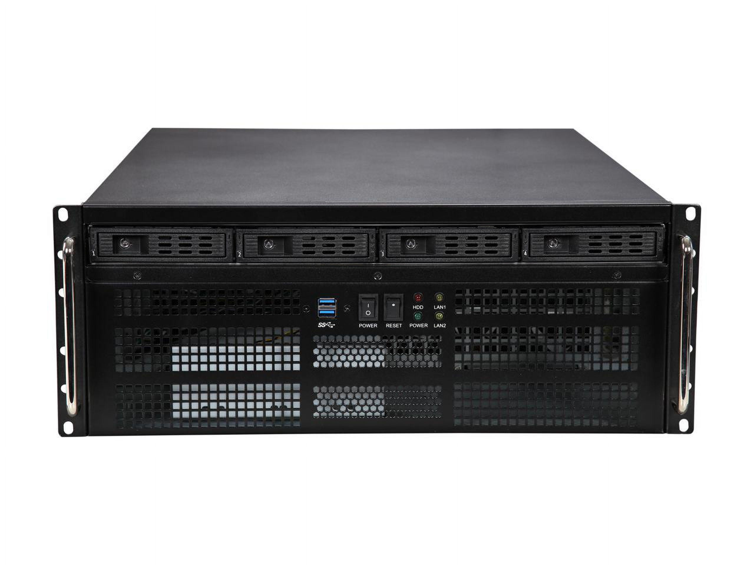 Athena Power RM-4U8G1043 Black SGCC (T = 1.2mm) 4U Rackmount Server Case